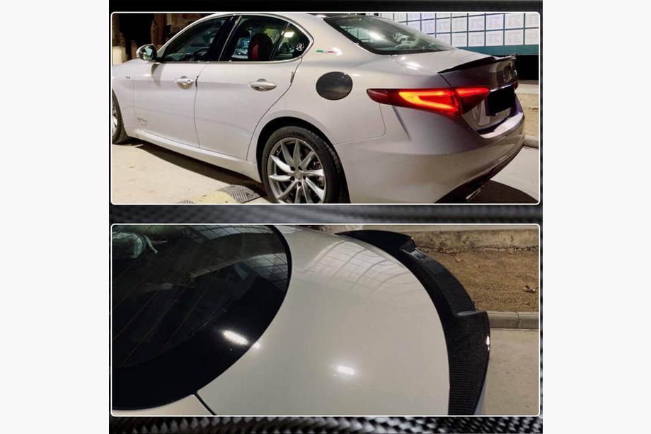 Alfa Romeo Giulia 2016–2022 Spoiler V2 (glasvezel) Image