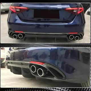 Achterbumper diffuser V1 (voor Base, carbon) Alfa Romeo Giulia 2016–2022 foto 4