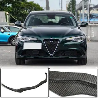 Voorbumper lip Lip V1 (voor Base, Carbon) Alfa Romeo Giulia 2016–2022 foto 1