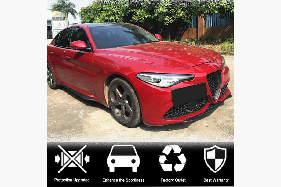 Alfa Romeo Giulia 2016–2022 Frontbumper lip (voor Sport, carbon) Foto 4