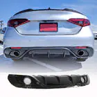 Alfa Romeo Giulia 2016–2022 Achterbumperdiffuser (voor Sport, carbon) foto 1