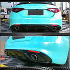 Alfa Romeo Giulia 2016–2022 Achterbumperdiffuser (voor Sport, carbon) foto 4