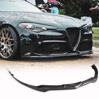 Voorbumperlip Lip V2 (voor Sport, carbon) Alfa Romeo Giulia 2016–2022 foto 1