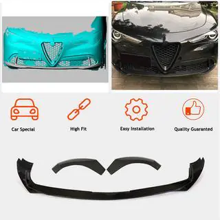 Front lip splitter (voor Base, 2017-2023, carbon) foto 2