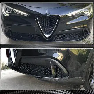 Front lip splitter (voor Base, 2017-2023, carbon) foto 4