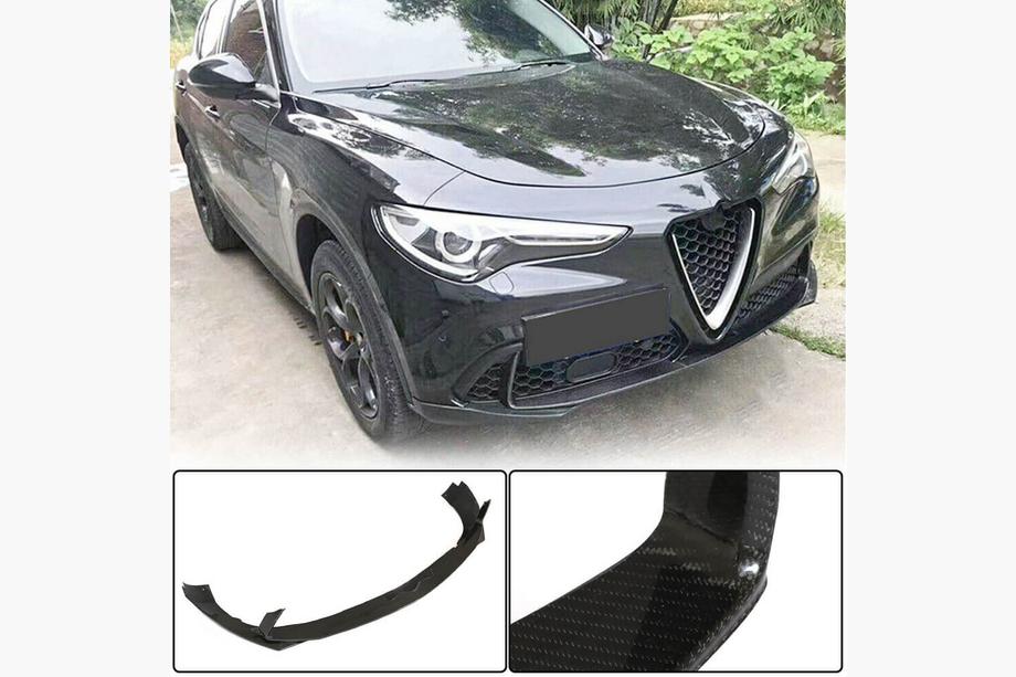 Alfa Romeo Stelvio 2016– Frontlip (voor Base, 2017-2023, ABS) Image