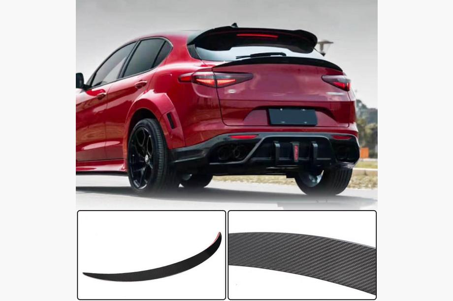Alfa Romeo Stelvio 2016– Onderlipspoiler V3 (2017-2023, Dry Carbon) Image