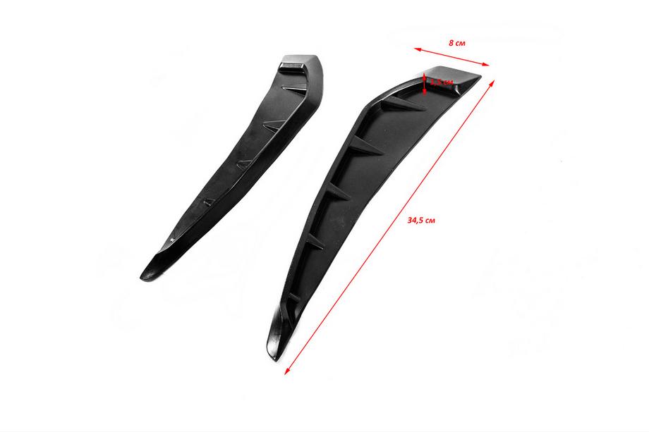Universele spatbord ventilatieroosters Type-E (imitatie, 2 stuks, rubber) Foto 4