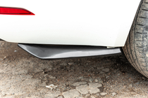 Universele Flap-extensions voor achterbumper type-A (2 stuks, hoogglans zwart, ABS-kunststof) foto 1
