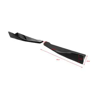 Universele flap-extensions voor achterbumper type B (2 stuks, hoogglans zwart, ABS-kunststof) foto 2