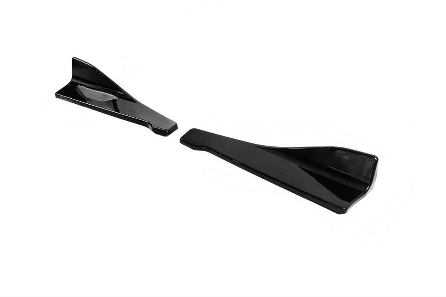 Universele flap-extensions voor achterbumper type B (2 stuks, hoogglans zwart, ABS-kunststof) Foto 5