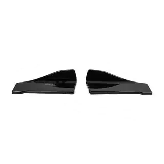 Universele Flap-extensions voor achterbumper type-C (2 stuks, hoogglans zwart, ABS-kunststof) foto 1