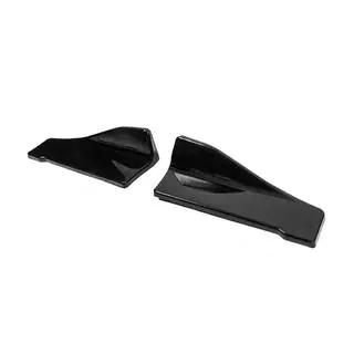 Universele Flap-extensions voor achterbumper type-C (2 stuks, hoogglans zwart, ABS-kunststof) foto 2