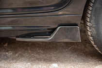 Universele Flap bumpersplitters achter Type-D (2 stuks, glanzend zwart, ABS-kunststof) foto 4