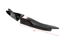 Universele Flap bumpersplitters achter Type-D (2 stuks, glanzend zwart, ABS-kunststof) foto 2