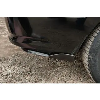 Universele flap-sets voor achterbumper type-E (2 stuks, hoogglans zwart, ABS-kunststof) foto 1