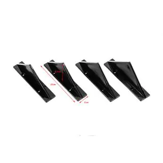 Universele achterdiffuser Type F (4 stuks, hoogglans zwart, ABS-kunststof) foto 2