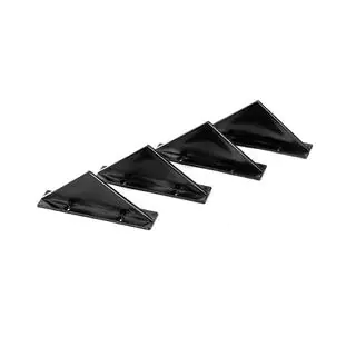 Universele achterdiffuser Type F (4 stuks, hoogglans zwart, ABS-kunststof) foto 3