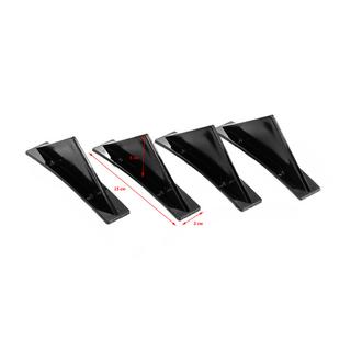 Universele achterdiffuser Type G (4 stuks, hoogglans zwart, ABS-kunststof) foto 2