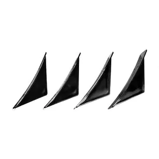 Universele achterdiffuser Type G (4 stuks, hoogglans zwart, ABS-kunststof) foto 3