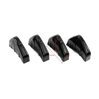Universele achterdiffuser type D (4 stuks, hoogglans zwart, ABS-kunststof) foto 3