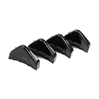 Universele achterdiffuser type D (4 stuks, hoogglans zwart, ABS-kunststof) foto 4