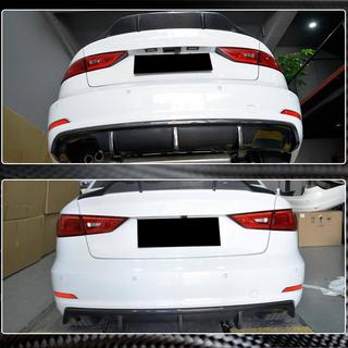 Achterbumper diffuser V2 (voor Base Sedan 2012-2016, carbon) foto 3