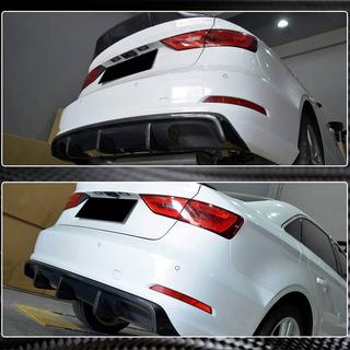 Achterbumper diffuser V2 (voor Base Sedan 2012-2016, carbon) foto 4