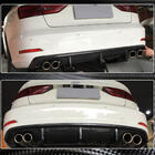 Audi A3 2012–2020 Achterbumper diffuser V1 (voor Base Sedan 2012-2016, carbon) foto 4