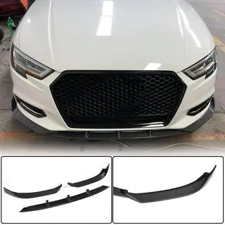 Frontsplitter Lip V1 voor voorbumper (voor Base 2017-2020 Sedan, carbon) Audi A3 2012–2020 foto 1