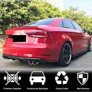 Achterbumper diffuser (voor Base Sedan 2017-2020, carbon) foto 2