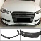 Audi A3 2012–2020 Frontbumper lip spoiler Lip V1 (voor Base 2012-2016 Sedan, carbon) foto 1