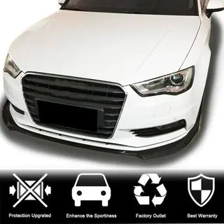 Frontbumper lip spoiler Lip V1 (voor Base 2012-2016 Sedan, carbon) Audi A3 2012–2020 foto 2