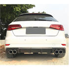 Audi A3 2012–2020 Achterbumper diffuser V2 (voor S-Line HB 2017-2020, carbon) foto 3