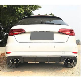 Achterbumper diffuser V2 (voor S-Line HB 2017-2020, carbon) foto 3