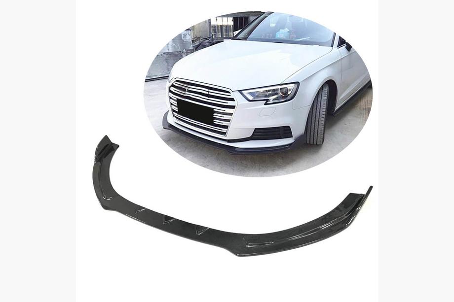 Audi A3 2012–2020 Frontbumper lipspoiler Lip V1 (voor Base 2017-2020 HB, carbon) Image