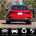 Audi A3 2020– Achterbumper diffuser V2 (voor S-Line Sedan 2020-2023, carbon) foto 2