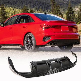 Achterbumper diffuser V2 (voor S-Line Sedan 2020-2023, carbon) foto 1