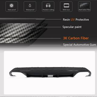 Achterbumper diffuser V2 (voor S-Line Sedan 2020-2023, carbon) foto 4