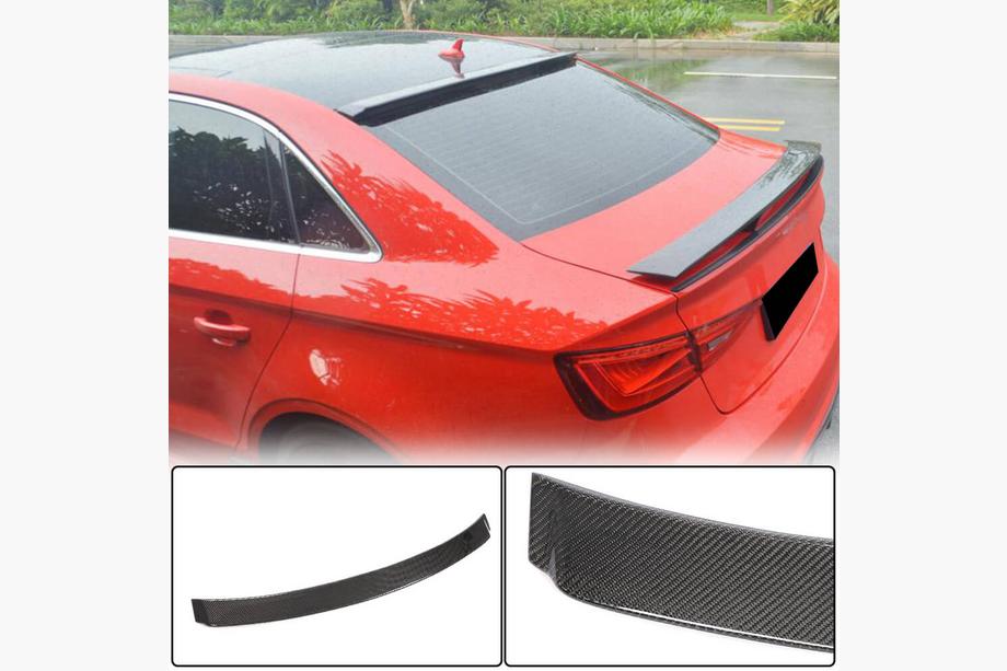Audi A3 2012–2020 Achterruitspoiler V1 (voor Sedan, carbon) Foto 1