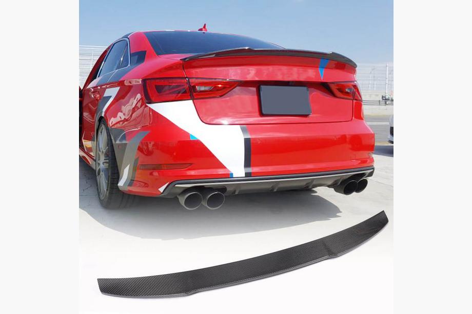 Audi A3 2012–2020 Spoiler V9 (voor Sedan, carbon) Foto 1