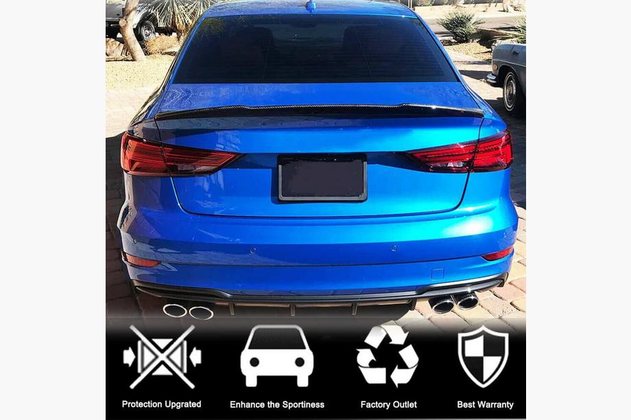 Audi A3 2012–2020 Spoiler V9 (voor Sedan, carbon) Foto 4