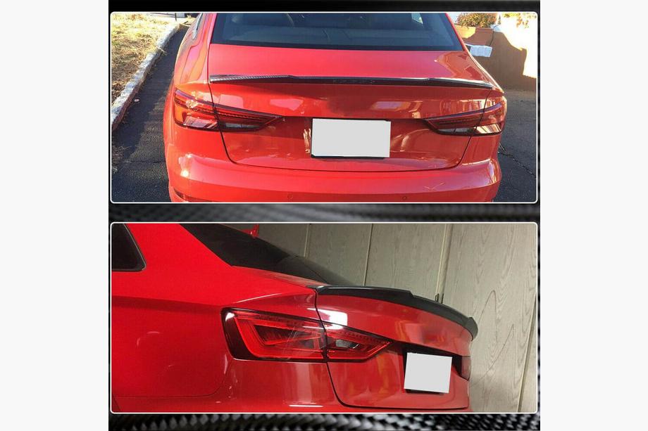 Audi A3 2012–2020 Spoiler V9 (voor Sedan, carbon) Foto 5