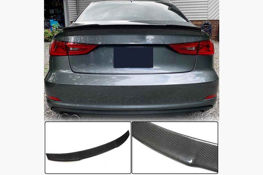 Audi A3 2012–2020 V4 spoiler (voor Sedan, carbon) Image