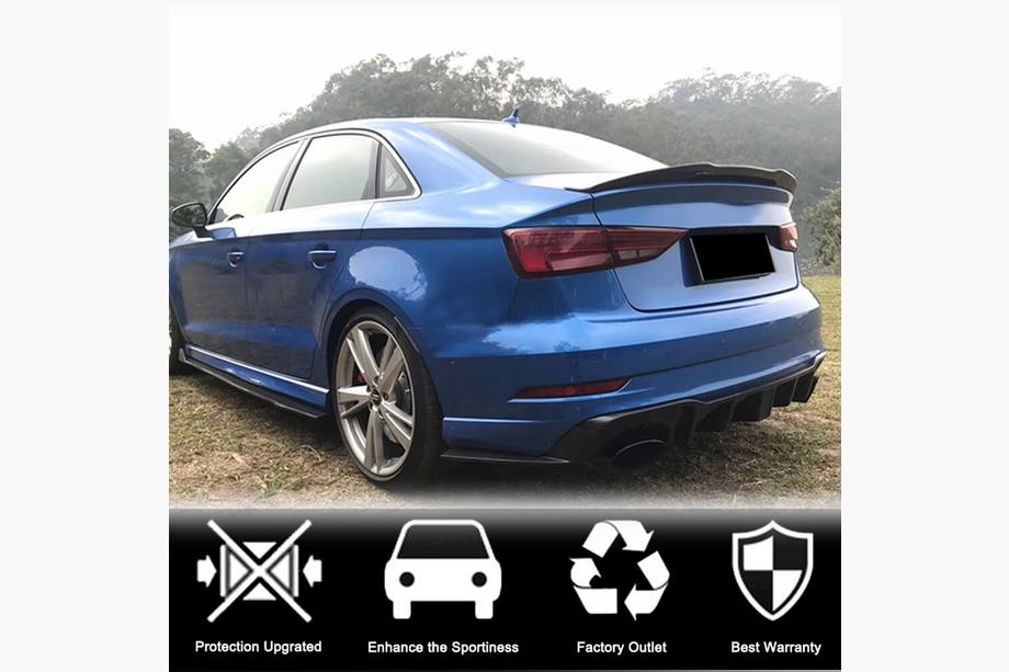 Audi A3 2012–2020 Spoiler V3 (voor SD) Foto 2
