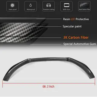 Front bumper lip Lip (voor Base 2007-2011, carbon) Audi A4 B8 2007–2015 foto 4