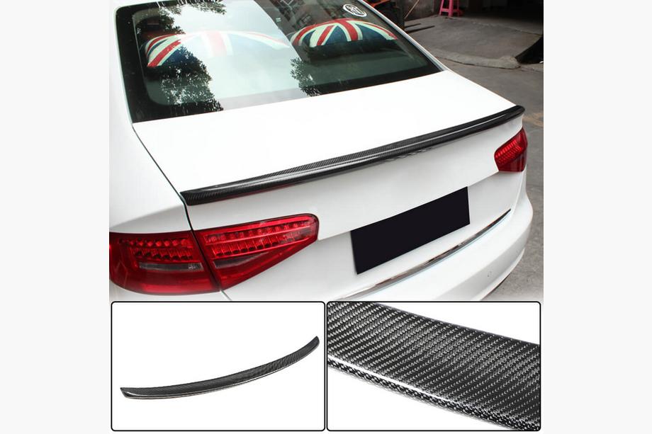 Audi A4 B8 2007–2015 Spoiler V2 (voor Base 2011-2015, carbon) Image