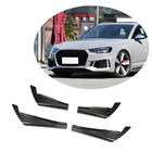 Audi A4 B9 2015–2024 Voorbumper lip (voor Base 2015-2019, carbon) foto 1