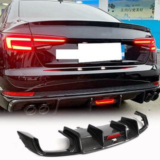 Achterbumper diffuser (voor Base Sedan 2015-2019, Carbon) foto 1
