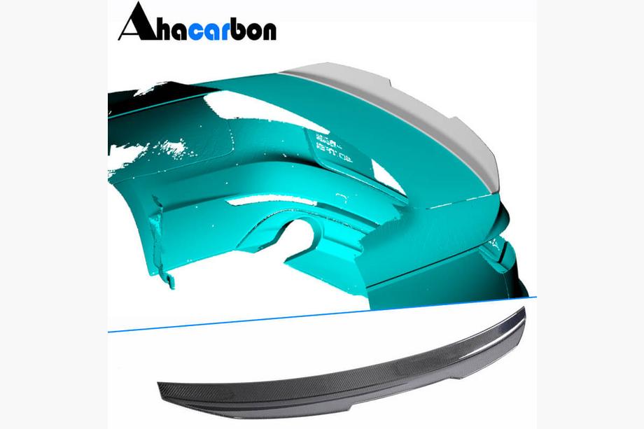 Audi A4 B9 2015–2024 V4 spoiler (voor Sedan, carbon) Image